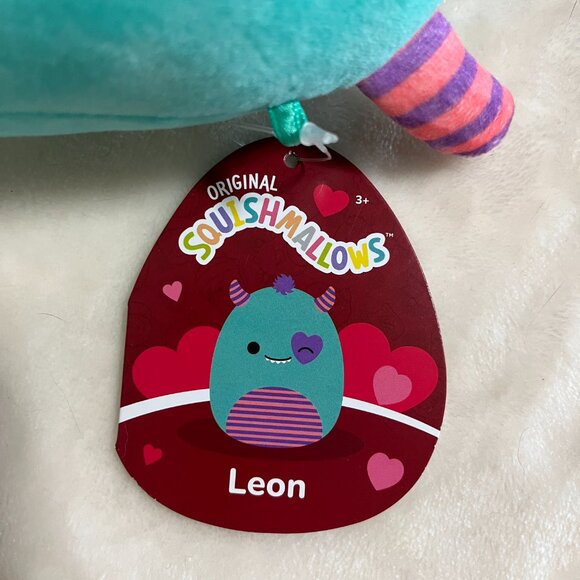 Leon Heart Eye Monster  Squishmallow 5" (By Jazware) - Picture 3 of 6